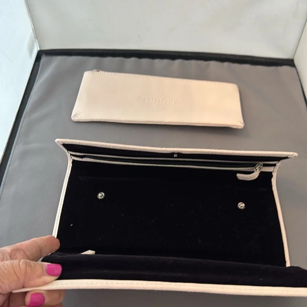 Pandora‎ Elegant Cream Clutch 10” X 4.5”